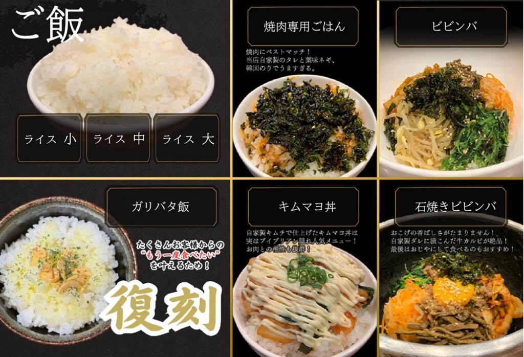 プレミアムコースごはん