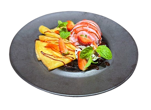 春いちごアイスクレープ